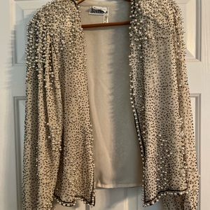 Neumann Marcus Beaded Cardigan